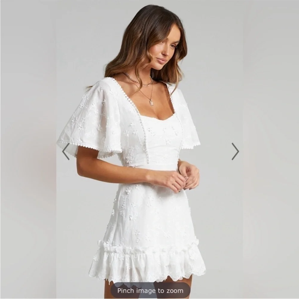 lace babydoll mini dress Kacia Eyelet Lace Babydoll Mini Dress – Girls Will Be Girls